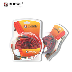 KUERL <b>Car</b> Audio RCA Signal Cable Dual Outlet 2 Channel PVC Sheath Durable For Audio Amplifier Connection - Product Image 3