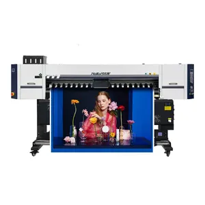 Гибридный Ультрафиолетовый широкоформатный цифровой принтер 1,8 м i3200 широкоформатный виниловый принтер