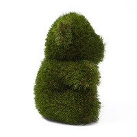 Prix d'usine : Arbre topiaire en mousse artificielle et herbe d'ours, plantes topiaires en forme d'animaux réalistes pour la décoration paysagère extérieure de jardin