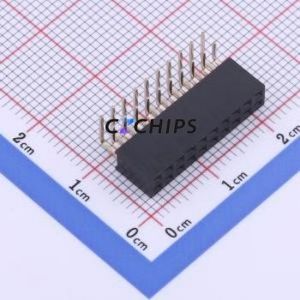 PM200-2-10-W-4.3 Pin Socket Bent Lead Through Hole,P=2mm Connector ( Jack Structure: 2x10P )( Pitch: 2mm )( Row Spacing: 2mm ) - Product Image 1