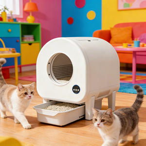 Litière automatique autonettoyante, directement de l'usine, facile à nettoyer, désodorisante et sûre. - Product Image 1