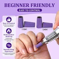 Puntas de Uñas Acrílicas Marca YF 240/150 para Lijar, Pulir, Eliminar Piel Muerta, Tallar y Rectificar, con Grabado de Logotipo Personalizado