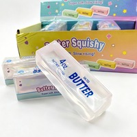 Bâton de beurre Vaseline, jouet anti-stress à presser, barre de beurre simulée, en PVC souple, emballé en boîte, pour soulager le stress des enfants, vente en gros