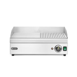 Attrezzatura da Cucina Commerciale HENDI, Piastra per Frittura Mt Rigata 220-240V/2400W 527x404x(H)233mm, Linea Kitchen - Product Image 1
