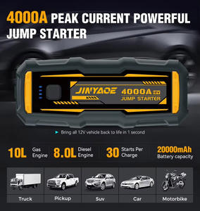 Многофункциональное пусковое устройство 12В с аккумулятором, 4000А, QC18W, 24000 мАч, для запуска автомобиля - Product Image 4