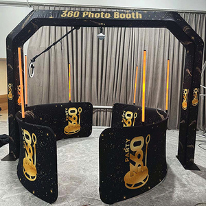 2025 nueva cabina de fotos Sky ajustable 360 con lámpara de luz de relleno Manual - Product Image 2