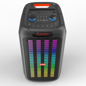 ลำโพงคู่8นิ้วแบบลากกล่องใส่ฟันสีฟ้า1000 KTV คาราโอเกะพร้อม dicho ไฟ LED ลำโพงปาร์ตี้ดีไซน์ใหม่ - Product Image 2