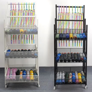 Estante de paraguas de almacenamiento comercial personalizado Exhibición de paraguas extraíble conveniente de hierro - Product Image 1