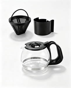 Cafetera de Goteo Semiautomática, 5 Tazas, 1.8L, Función Mantener Caliente, Enchufe Múltiple 110 a 240V, para Cocina y Hogar - Product Image 5