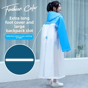 Nouvelle Couleur Assortie PVC Tendance Mode <span class=keywords><strong>Transparent</strong></span> Grande Visière Garçons Imperméable Sports de Plein Air Voiture Électrique - Product Image 1
