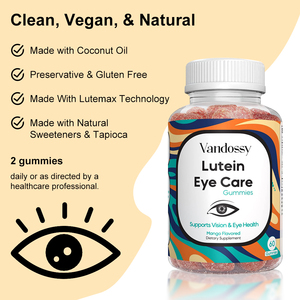 大人のルテインとゼアキサンチンの目のビタミンベジタリアンの目の健康ビタミンルテインとゼアキサンチンのガムの目のケアのルテインのガム - Product Image 3