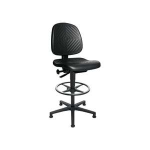 TOPSTAR Chaise de bureau pivotante TEC 40 Contre-base planeur + anneau de base mousse de polyuréthane noir 590-840mm - Product Image 1