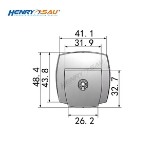 Túi Xách Phần Cứng Nhà Cung Cấp Cặp Tài Liệu Chrome Lớn Vuông Khóa Với Khóa Key - Product Image 4