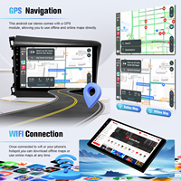 Prix de gros CarPlay sans fil Android pour Honda Civic 2012 Autoradio GPS Wifi BT Écran tactile