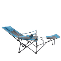 Fauteuils d'extérieur pliants portables pour le camping, chaises rembourrées avec structure en acier, chaises de plage, capacité 300 livres