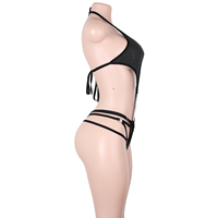 Tenue de danse exotique personnalisée pour adultes, ensemble de vêtements avec string, porte-jarretelles et combinaison, pour boîte de nuit, festival, rave