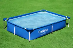 Bestway 56401 2.21 m x 1.50 m x 43 cm piscine extérieure en acier à usage familial Pro
