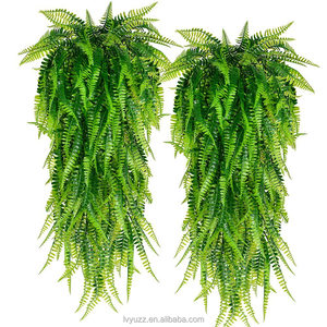 Piante Artificiali di <span class=keywords><strong>Felce</strong></span>, Decorazioni Verdi Finte da Appendere per Esterni, Resistenti ai Raggi UV, Piante in Seta per Sfondi Floreali e Decorazioni per Feste - Product Image 2