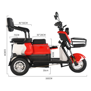 Gran oferta de triciclos eléctricos para adultos e-scooter pequeños scooters de movilidad ebike eléctrica de <span class=keywords><strong>3</strong></span> ruedas para <span class=keywords><strong>3</strong></span> personas - Product Image 2