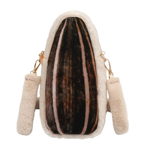 Sac bandoulière BCD 01 Hiver personnalisé créatif motif graines de <span class=keywords><strong>tournesol</strong></span> géantes, sac messager en peluche doux et amusant pour fille, idéal au quotidien - Product Image 5