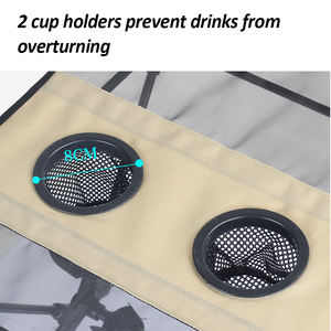 Table de camping pliable ultra-légère en aluminium, portable, pour l'extérieur, avec porte-gobelets - Product Image 5