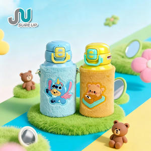 Gourde isotherme à double paroi en acier inoxydable pour enfants, écologique, avec une bonne sensation au toucher, isolation thermique de 12 à 24 heures, pour la rentrée scolaire - Product Image 6