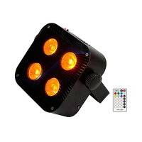 Projecteur LED sans fil 4x15W DMX et IR avec télécommande pour scène, mariage et fête