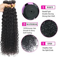 Extensiones de Cabello Virgen Chino Remy 100% Pre-Adheridas de 15A, Doble Trama, Sin Procesar, Tejido Rápido, Color Natural Húmedo para Mujer