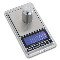 Balance de cuisine électronique LCD portable, balance numérique pour bijoux, balance en grammes avec poids maximal de 1000 g, alimentée par batterie