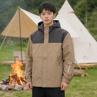 Veste de pluie d'automne professionnelle pour hommes, imperméable, coupe-vent, respirante, légère, avec fermeture éclair, pour la randonnée et l'escalade
