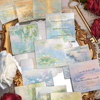 Blocs-notes adhésifs Monet Impressionniste, 90 feuilles, bloc-notes esthétique, journal, scrapbooking, papeterie, coffret cadeau