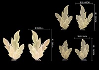 A00909-Luminous grande feuille fond feuille d'or route Guide lumière vive toile de fond décoration mariage scène décoration