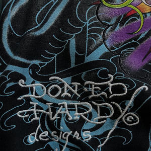 Мужские зимние свитшоты оверсайз класса люкс с 3D-вышивкой, тиснением, цифровой печатью и стразами, плотность 480 г/м², с принтом животных - Product Image 5