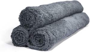 Toallas de Microfibra sin Bordes para Lavado de Autos, 550GSM, 1 Paquete de 40*40, Súper Absorbentes, Suaves, de Terciopelo Coral, para Detallado y Pulido de Autos - Product Image 3