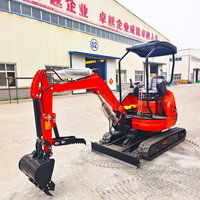 Mini-excavatrice 2,5 tonnes avec moteur Kubota EPA Euro 5, livraison gratuite, pour usage agricole et domestique, également disponible en versions 1 et 2 tonnes