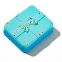 Coffret Cadeau Bain Effervescent Personnalisé au Sel de Soda Bio, Hydratant et Blanchissant, Style Adorable, Marque Privée, Fizzies de Bain Arbre de Noël 100% Naturels