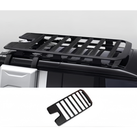 Accessoires de voiture tout-terrain robustes, pièces modifiées, paire d'échelles de toit avec sac de rangement latéral, compatible Land Rover Defender