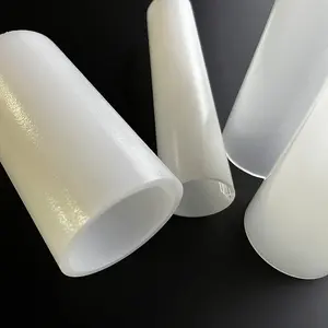 Diffusore di estrusione di plastica paralume bianco latte smerigliato PMMA plastica acrilico tubo tondo/tubo per illuminazione