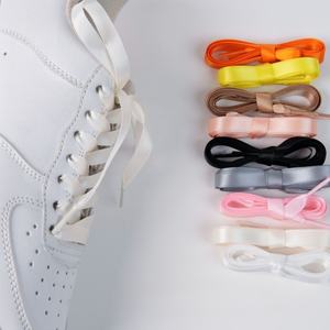 Lacets en polyester en gros, ruban satiné double face de 1 cm de large, couleurs arc-en-ciel pour baskets décontractées et chaussures de sport - Product Image 4