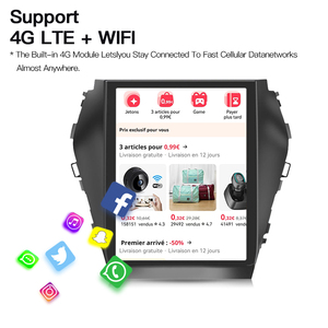 Android 14 Screen Car Radio For Hyundai IX45 Santa Fe 2012-2017 Multimedia Player Navigation GPS Carplay Stereo DSP 4G <b>WIFI</b> - Product Image 4