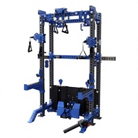 Rack de musculation multifonction robuste avec système de poulies à câble réglable, machine d'entraînement fonctionnel pour salle de sport à domicile