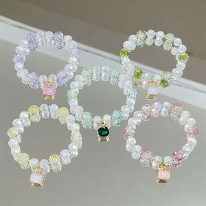 Pulsera de Cuentas de Cristal Roto INS Fantasy Popcorn, Abalorio de Cristal con Degradado de Color, Pulseras de la Amistad para Niñas y Mujeres, Regalo de Joyería - Product Image 3
