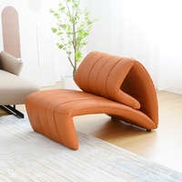 Fauteuil de salon moderne italien pliable 2025, chaise longue pour salon, extérieur, école, villa - Nouveau design élégant
