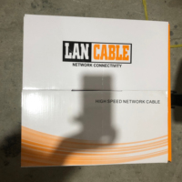 Kabel Jaringan Ethernet Cat6 UTP Luar Ruangan Berlapis Ganda PVC PE Tembaga 1000FT 305M