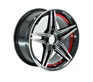 ล้อแม็กซ์อลูมิเนียมอัลลอยด์สีดำขนาด 15 นิ้ว 5 ก้าน สำหรับ<span class=keywords><strong>รถ</strong></span>ยนต์ - Product Image 1