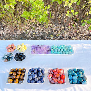 Precio de fábrica Bluk 500G Crystal Tumbled Sodalite Rock Healing Stones Amethyst Tumbled Palm para Fengshui Dec - Product Image 3