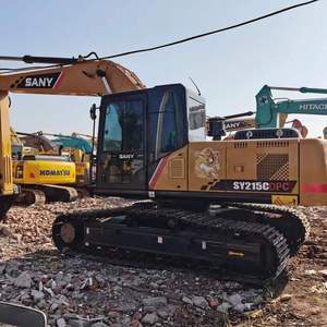 รถขุดตีนตะขาบ Sany 215C มือสอง คุณภาพการผลิตใหม่ ขนาด 21 ตัน รุ่น SY215C ระบบไฮดรอลิกหนัก ปั๊ม Kawasaki เครื่องยนต์มิตซูบิชิ สภาพดี - Product Image 2