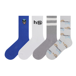 <strong>Custom</strong> Logo No Minimum Order <strong>Design</strong> Own Fashion Embroidery Jacquard Mens Sports Cotton Crew <strong>Socks</strong> Manufacturer - Product Image 6