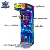 Machine de jeu d'arcade de boxe à monnayeur, machine de boxe électronique à prix d'usine, machine de boxe à monnayeur avec système de récompense