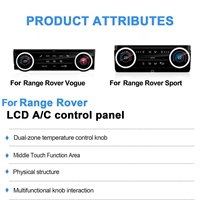 Navihua Nouvelle mise à niveau pour Range Rover Vogue L405 2024-2026 – Panneau de commande numérique de climatisation pour voiture, boutons de commande de climatisation automatique
